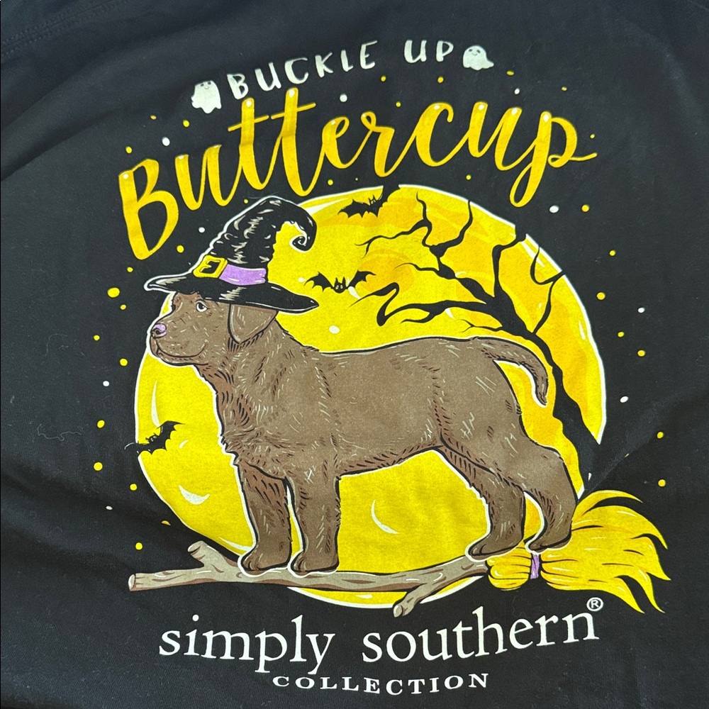 SIMPLY SOUTHERN “BUCKLE UP BUTTERCUP” LONG SLEEVE TEE - Picture 3 of 9
